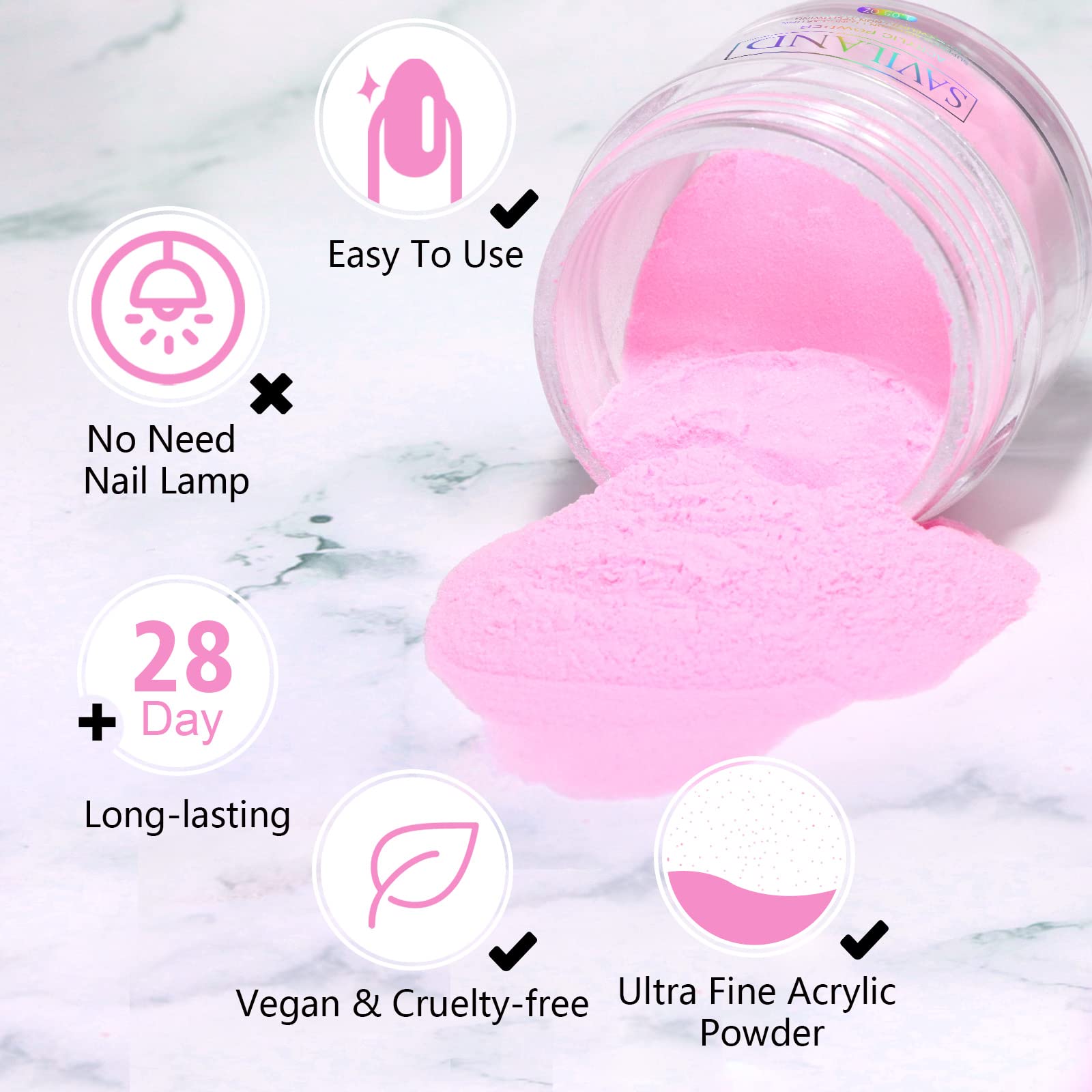 SAVILAND jar beside common items to show 1oz size and extended supply