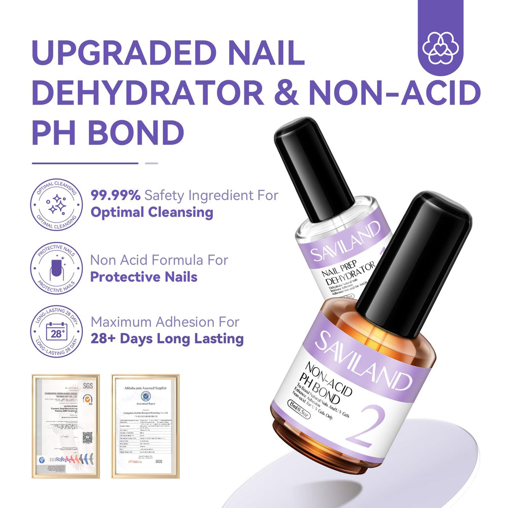SAVILAND dehydrator brush close-up showing applicator and fast-drying benefit