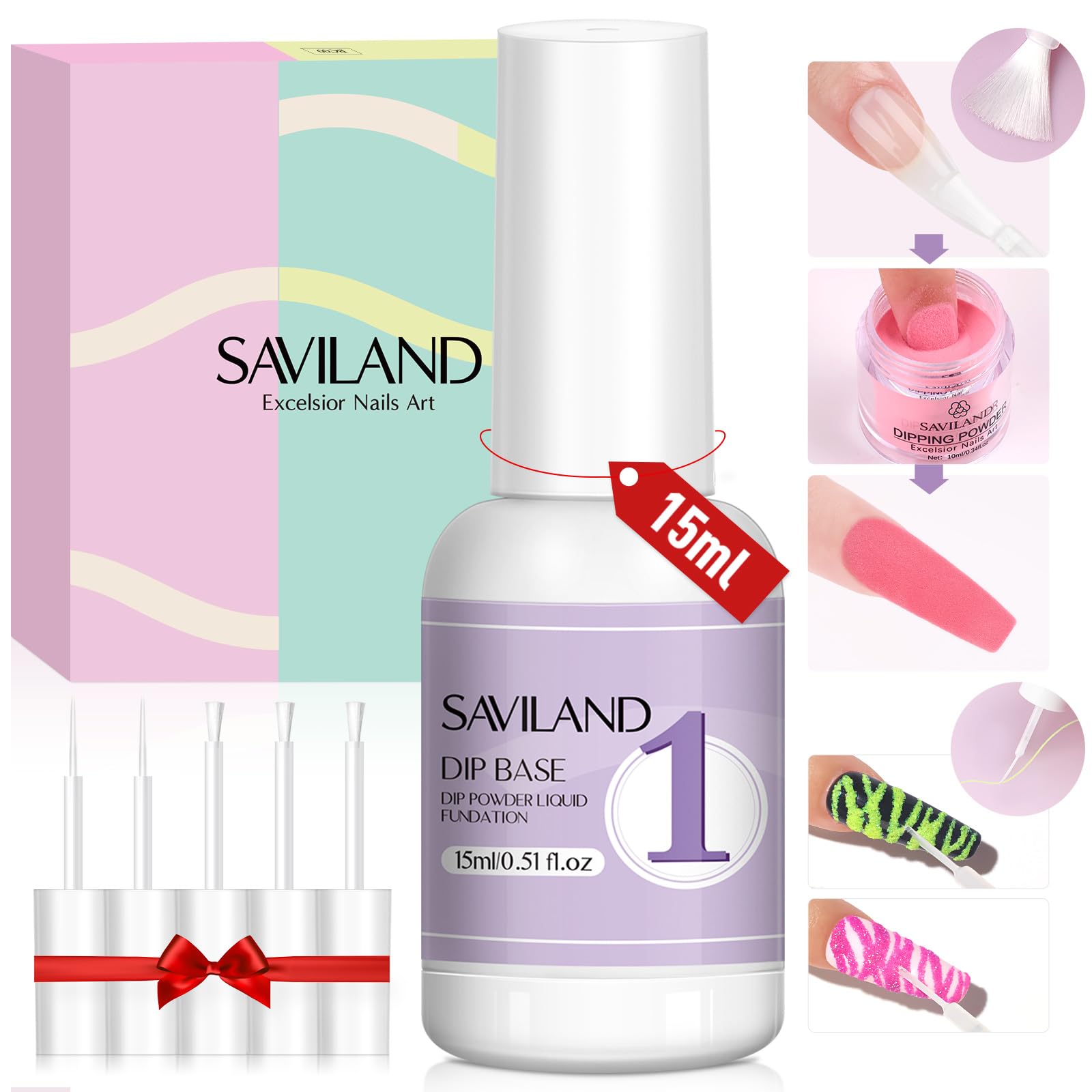 SAVILAND front bottle showing label and secure cap for easy storage and use