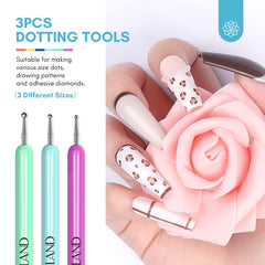 SAVILAND dotting tips showing three sizes for consistent dots and decoration work