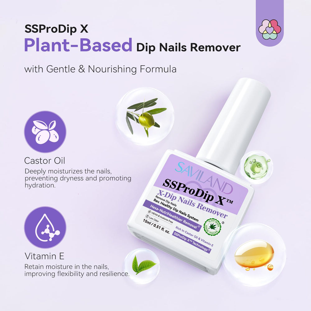 SAVILAND dual-ended nail scraper detail for precise dip powder removal
