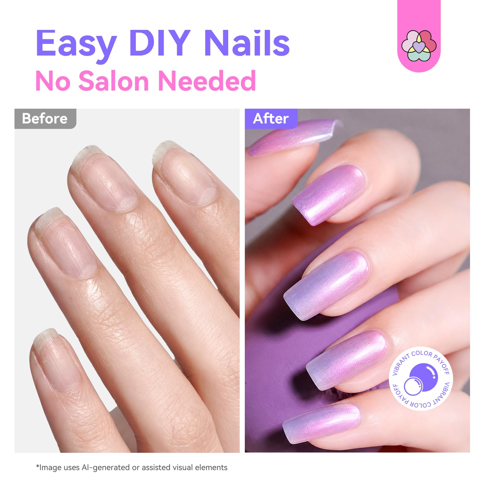 saviland duochrome nail swatch on hand revealing color shift and gel-like shine