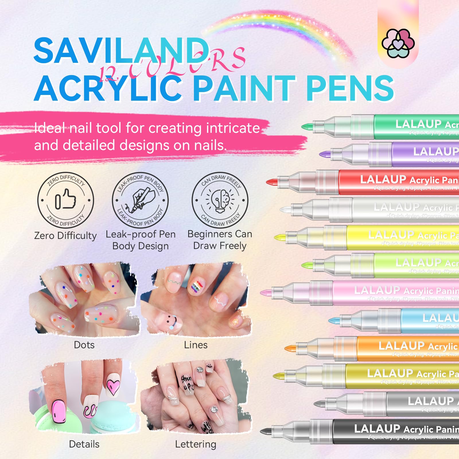 SAVILAND close-up of fine tip nib displaying precise control for detailed lines
