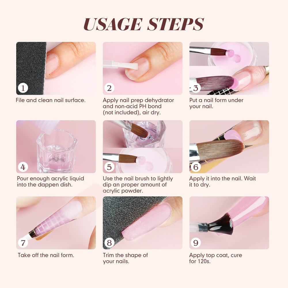 SAVILAND finished acrylic nails in a lifestyle shot showing durable salon-style results