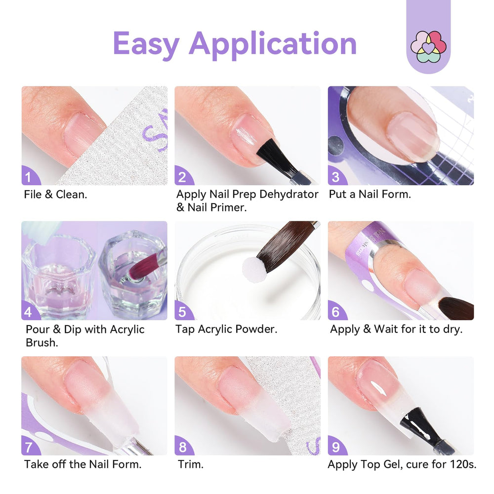 SAVILAND finished nails lifestyle photo showing glossy clear extensions and wearability