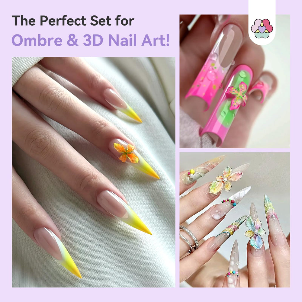 SAVILAND finished ombre nails on hand showing salon-quality results