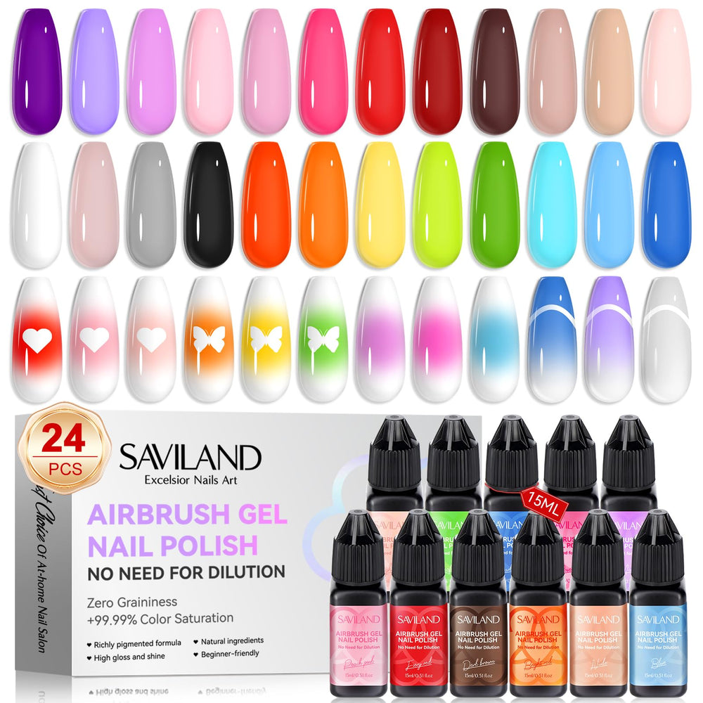 SAVILAND front packaging showing 24 colors and ready-to-use benefit