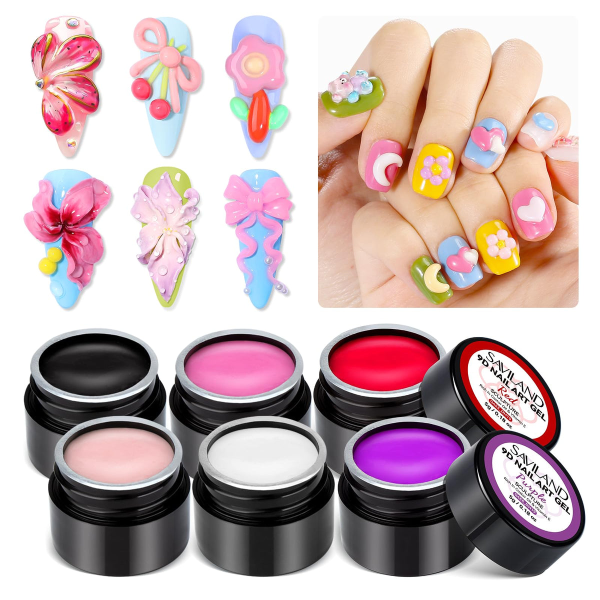 SAVILAND front packaging showing six ready-to-use colors and kit benefit