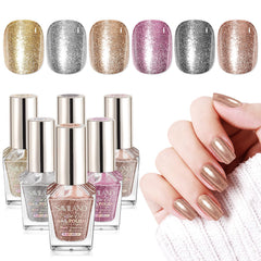 SAVILAND front packaging showing six glitter polish bottles and colorful display for gifting