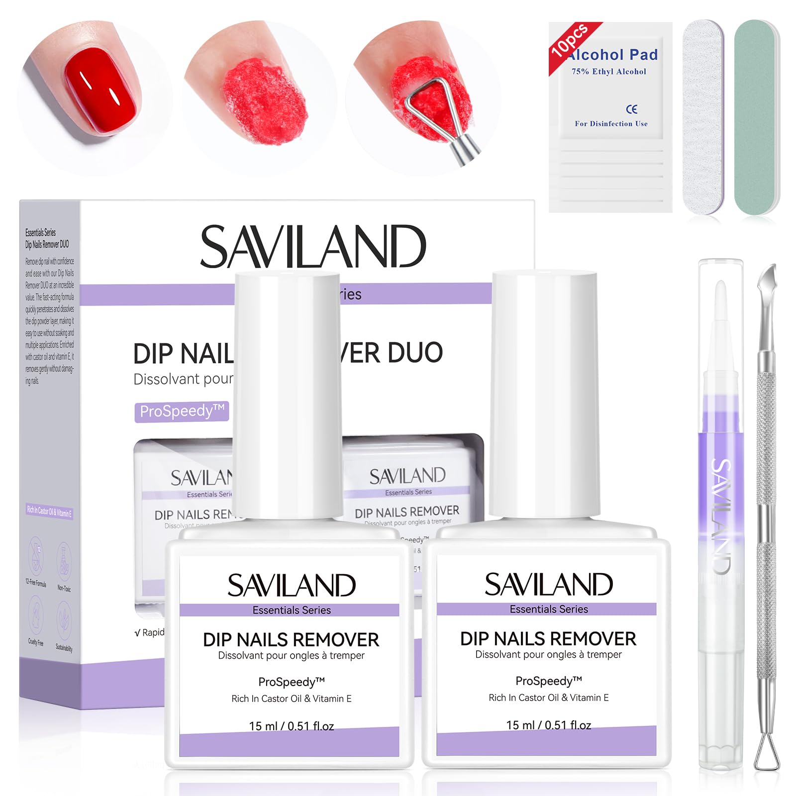 SAVILAND kit front packaging showing components and convenience