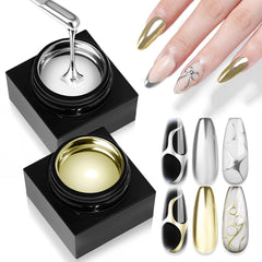 SAVILAND front packaging showing silver and gold mirror gels with clear labeling and benefit