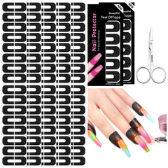 SAVILAND front packaging showing 100pcs nail guards and tweezers for neat nail art