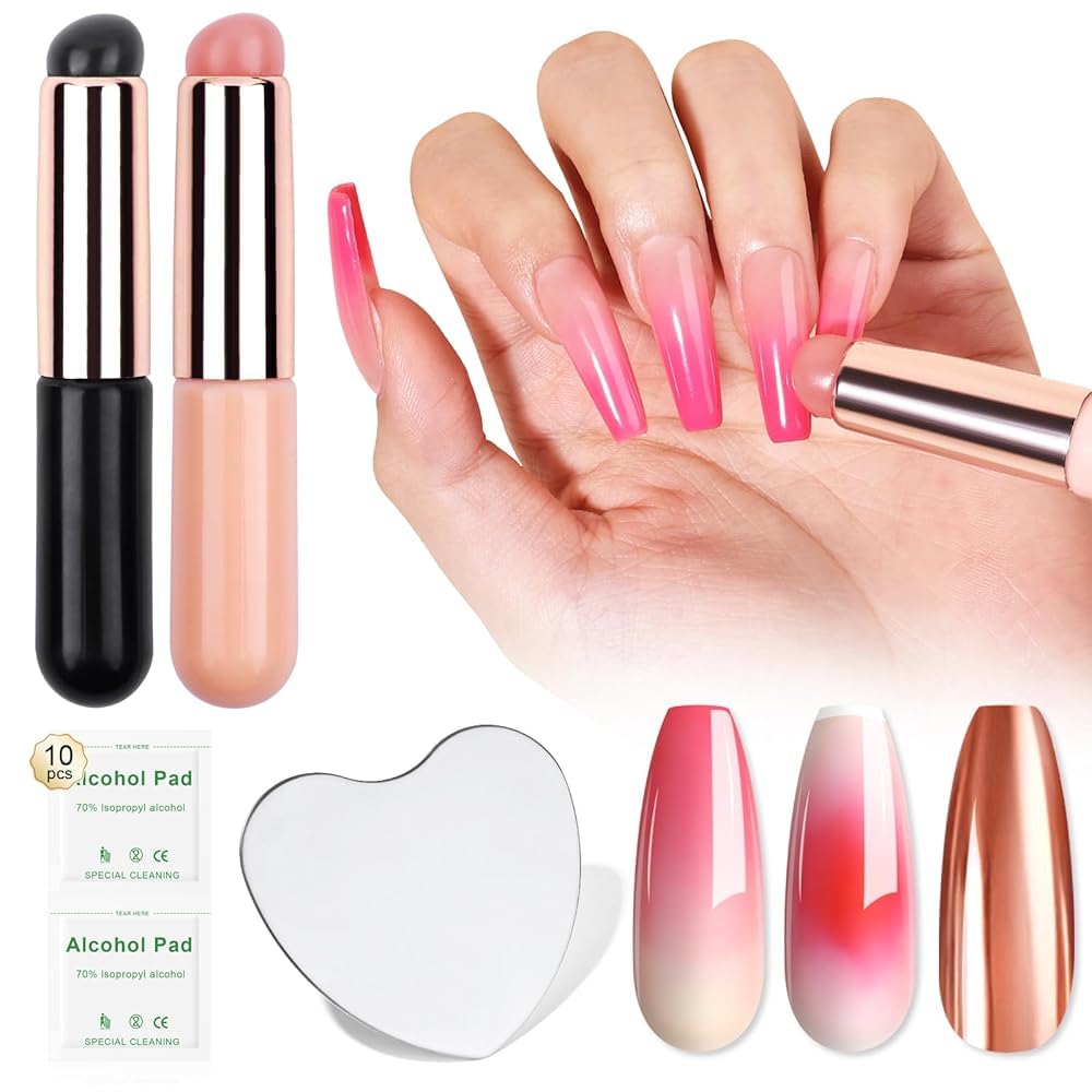 SAVILAND front packaging showing the 2-piece ombre brush set and accessories, clear product overview