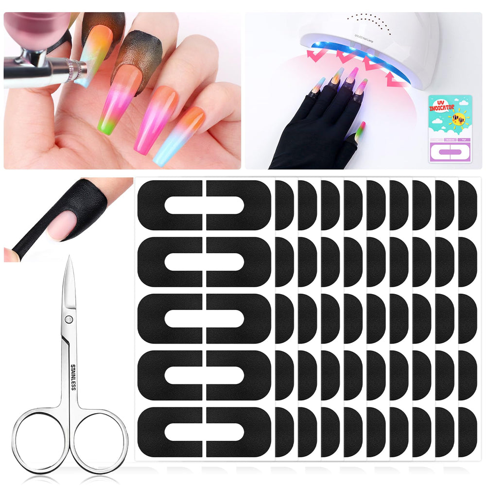 SAVILAND front packaging showing 100PCS nail polish protectors and scissors for neat manicures