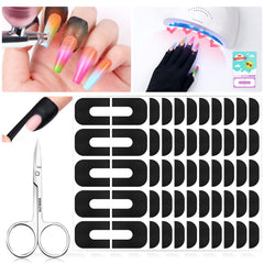 SAVILAND front packaging showing 100PCS nail polish protectors and scissors for neat manicures