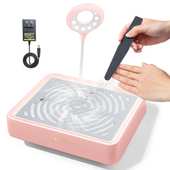SAVILAND front view in pink showing compact design and intake for clean workspace