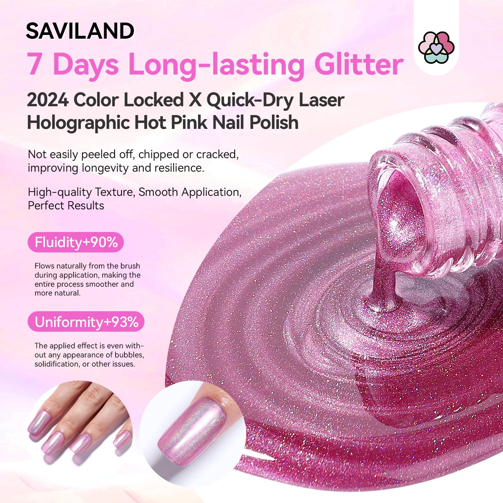 SAVILAND brush stroke demonstrating smooth application and even coverage benefit