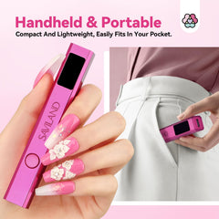SAVILAND curing a gel polish in use for quick, even manicure results