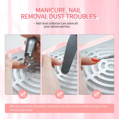 SAVILAND in use during filing demonstrating effective dust capture benefit