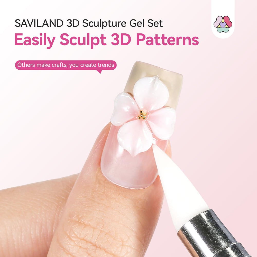 SAVILAND hand sculpting a 3D flower demonstrating precise control and durability