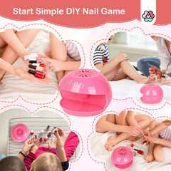 SAVILAND used during a kids manicure demonstrating fun faster drying