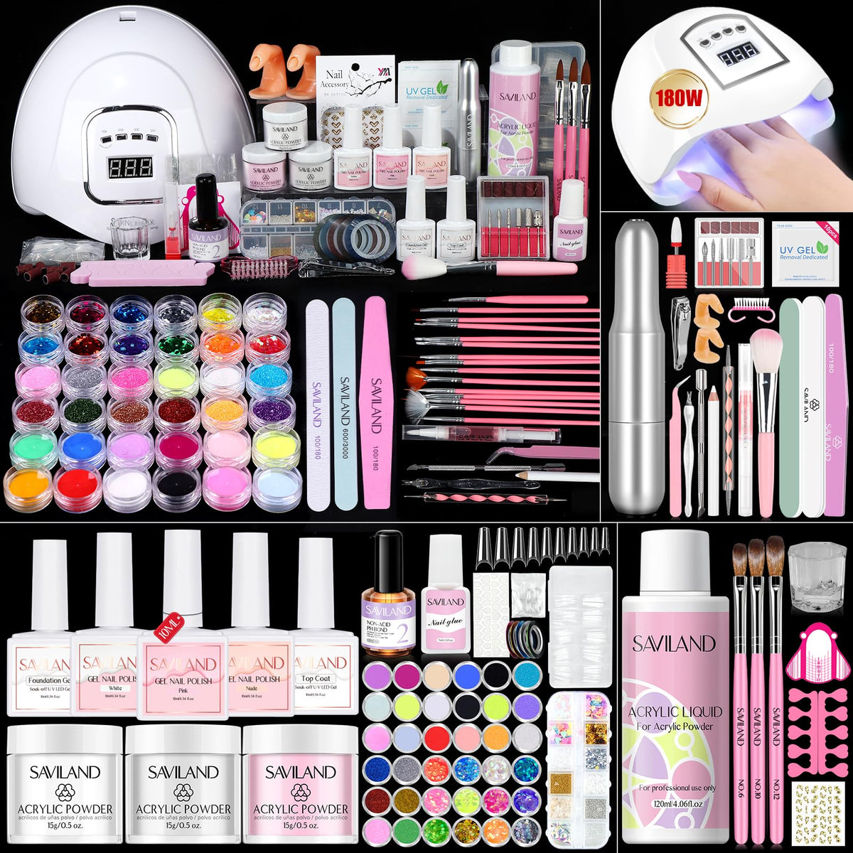 SAVILAND kit overview showing tools and supplies for fast setup and practice