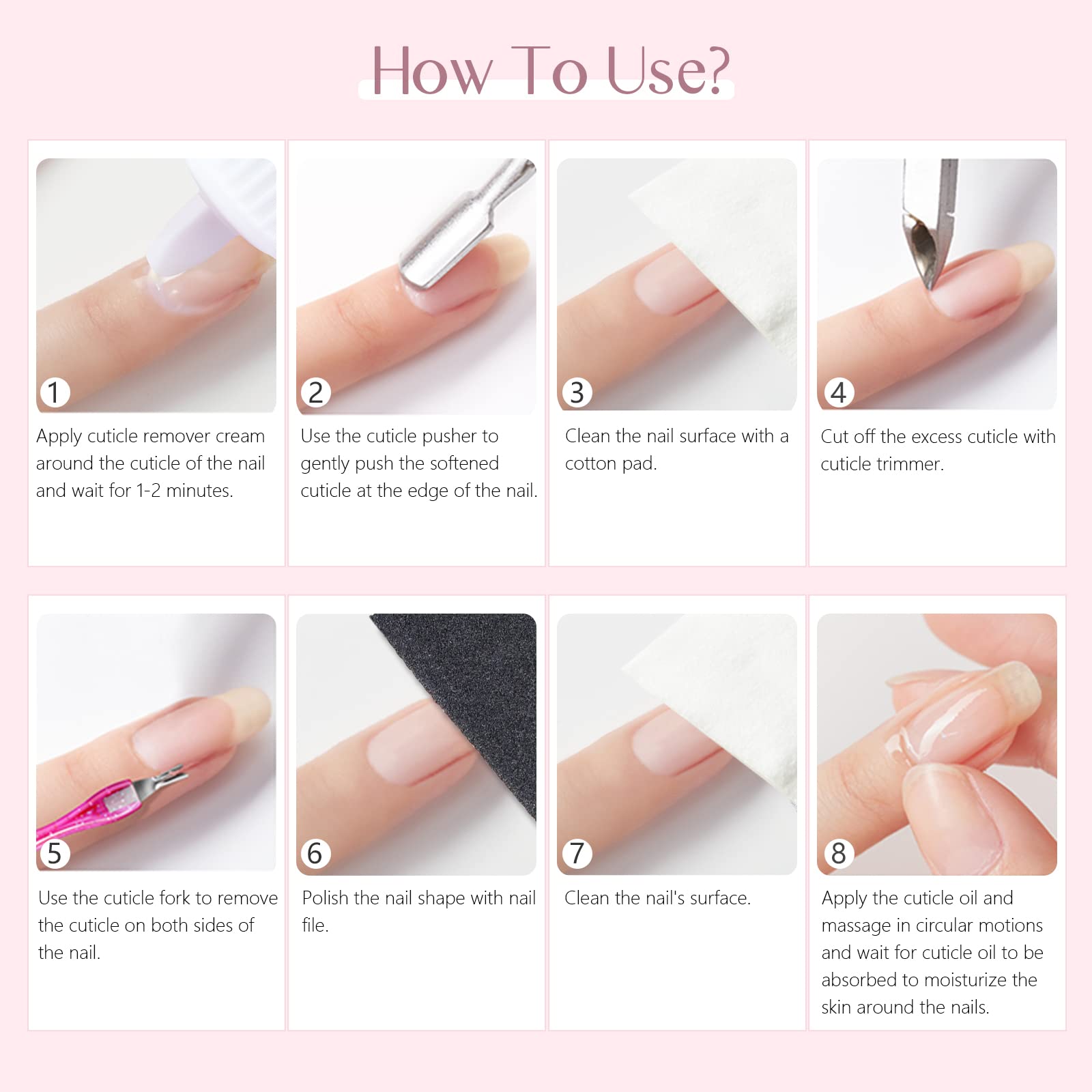 SAVILAND lifestyle handcare setting showing neat nails after use
