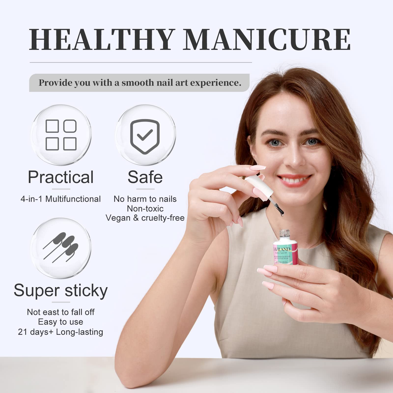 SAVILAND lifestyle manicure station showing salon-ready results at home