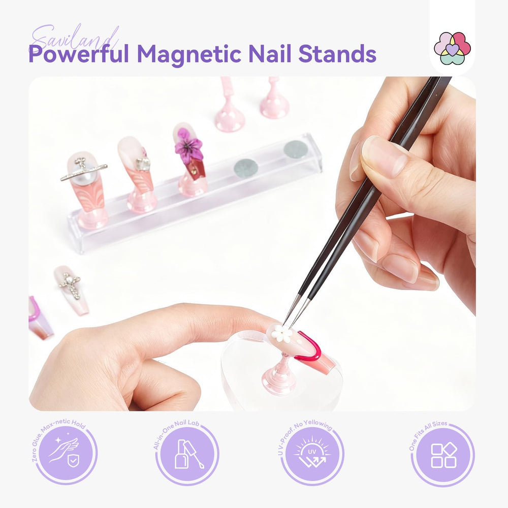 SAVILAND magnetic holder close-up showing secure grip benefit