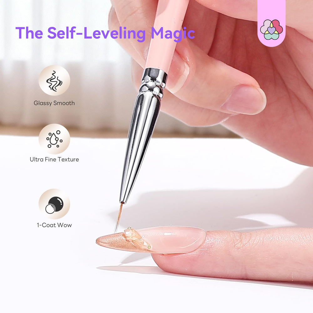 SAVILAND nail art on a hand model displaying metallic accents and salon-quality look