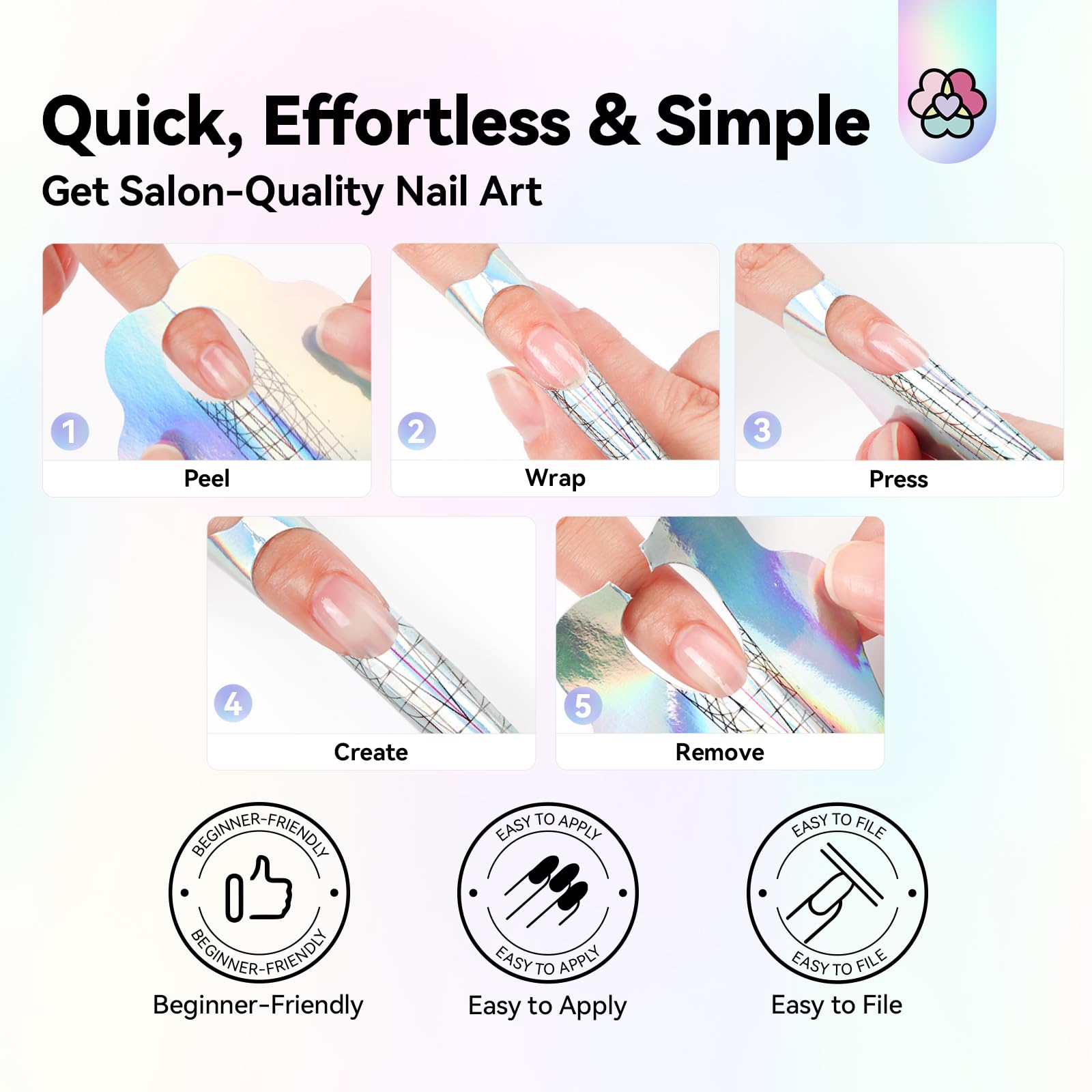 SAVILAND before and after nail extension using form, consistent professional finish benefit