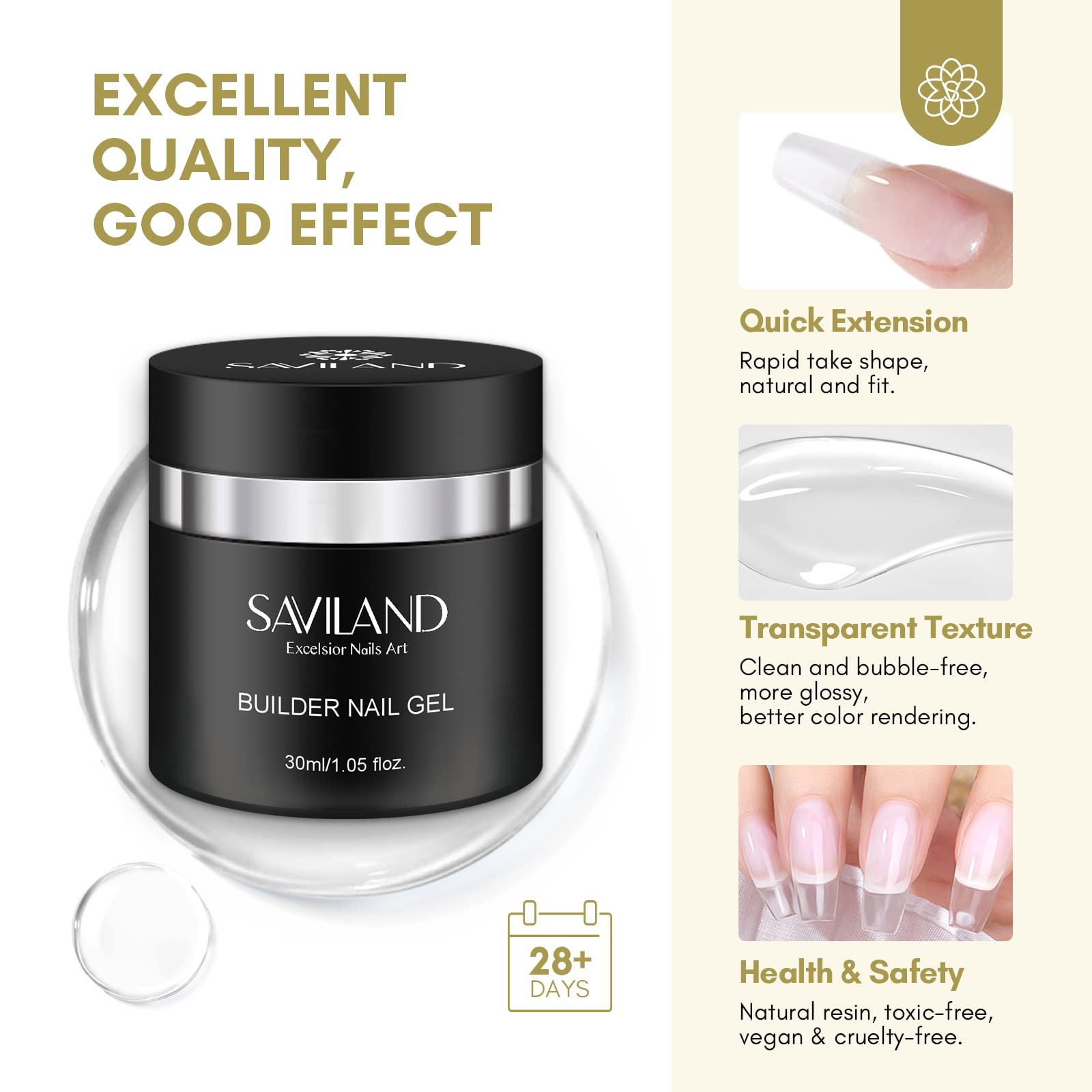 SAVILAND 100 nail forms spread showing variety and convenience