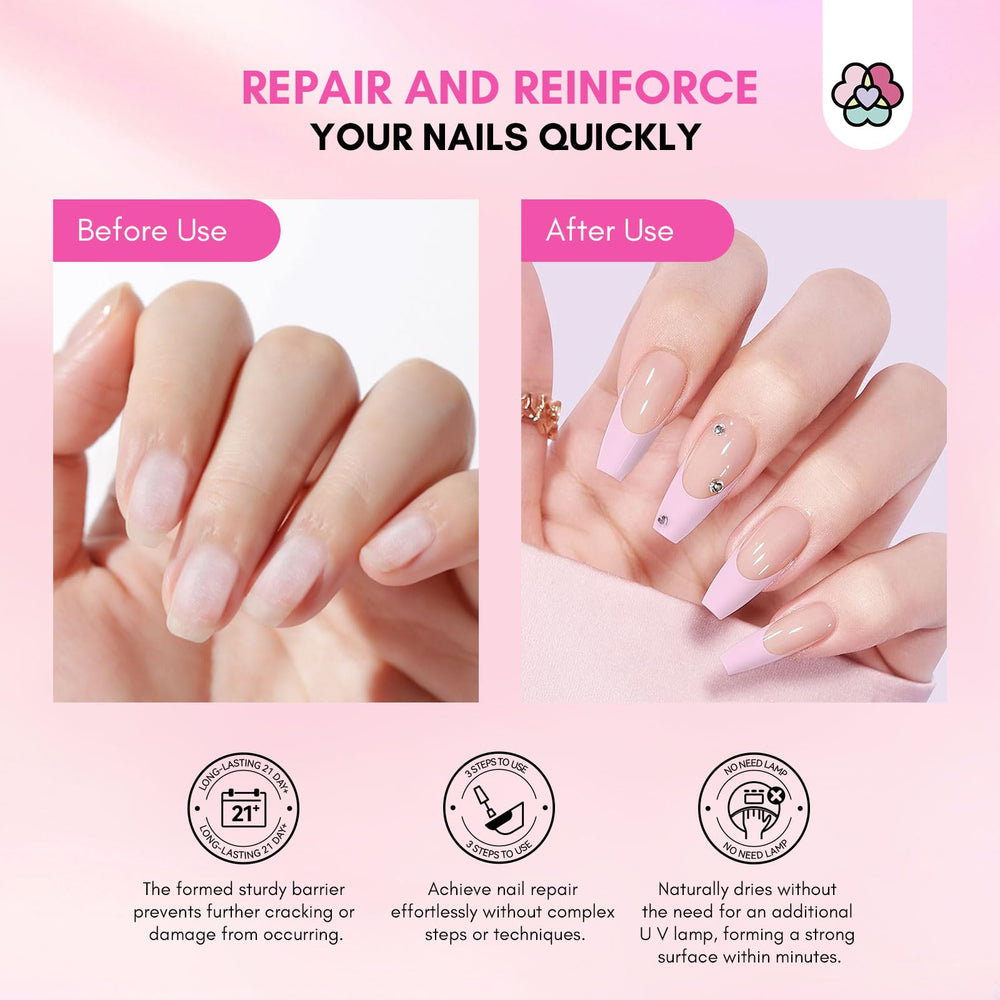 SAVILAND 21ml nail glue bottle with precise applicator for strong bonds