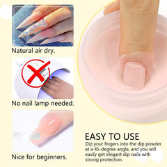 SAVILAND finished French-style nude nails demonstrating natural salon finish