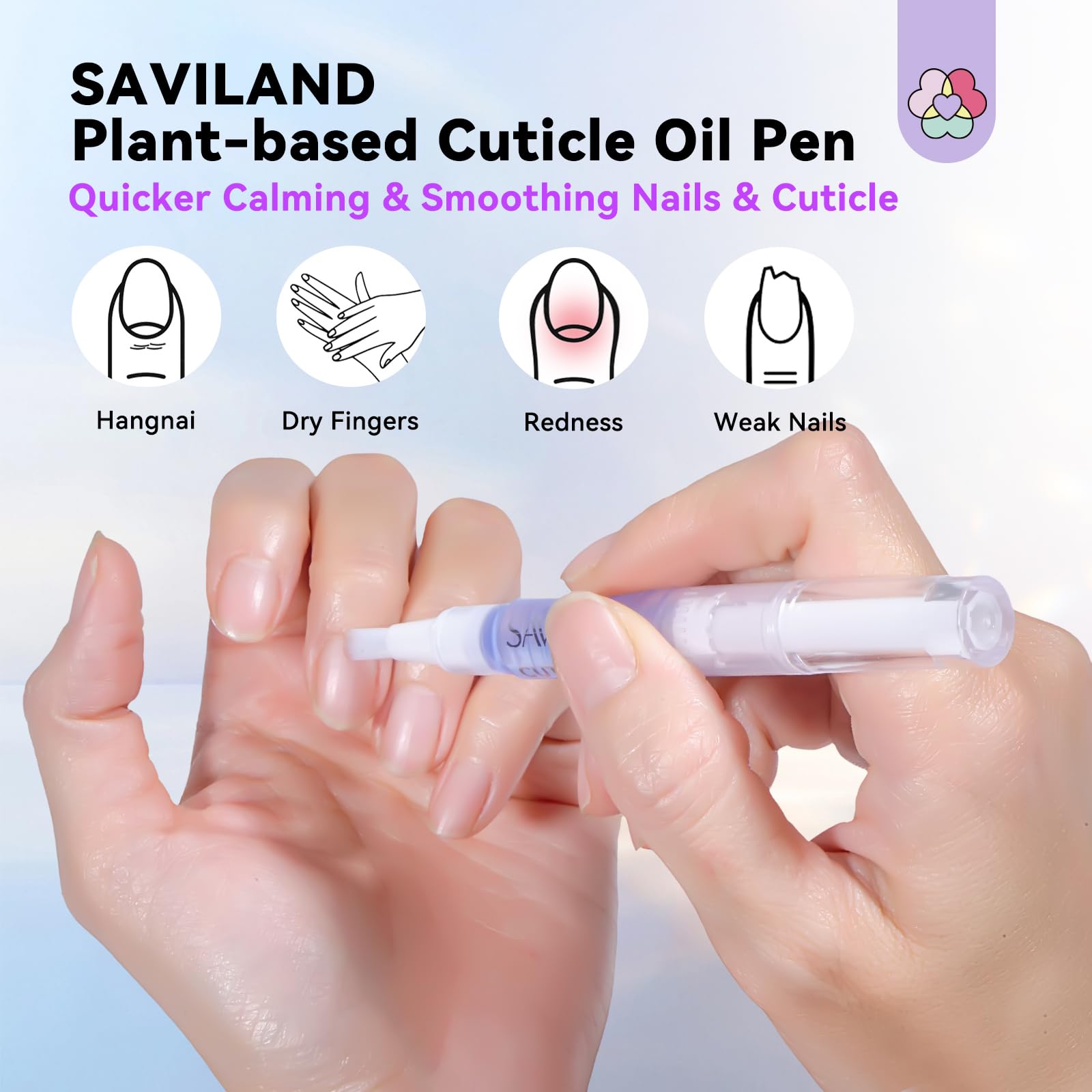 SAVILAND open pen applicator close-up for precise mess-free application