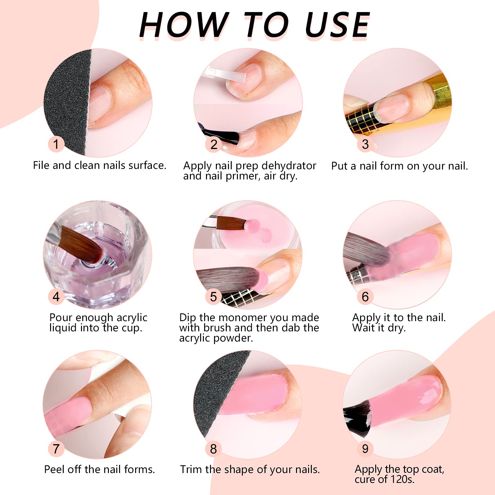 SAVILAND pink acrylic powder application in salon setting showing professional results benefit