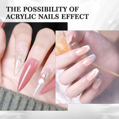 SAVILAND finished nail close-up showing smooth, non-yellowing finish and chip resistance