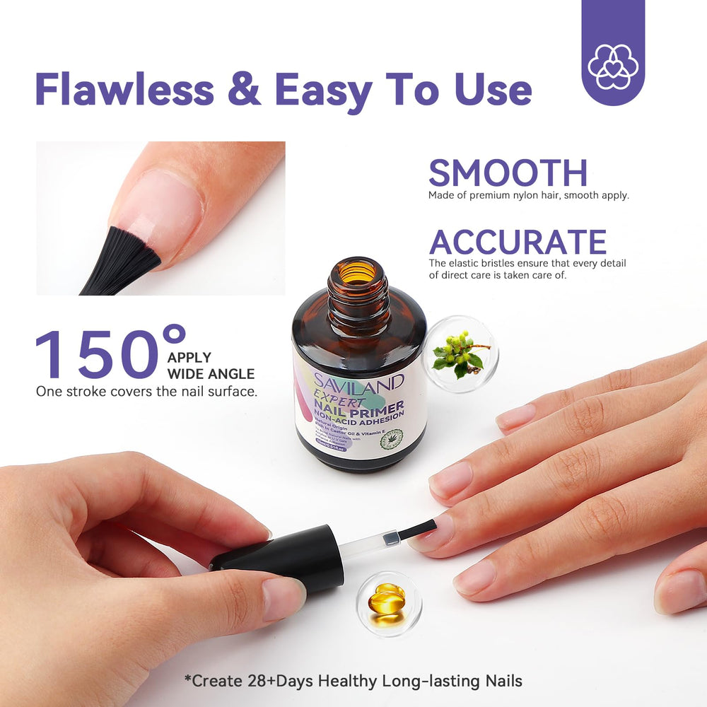 SAVILAND primer bottle beside a ruler showing compact size
