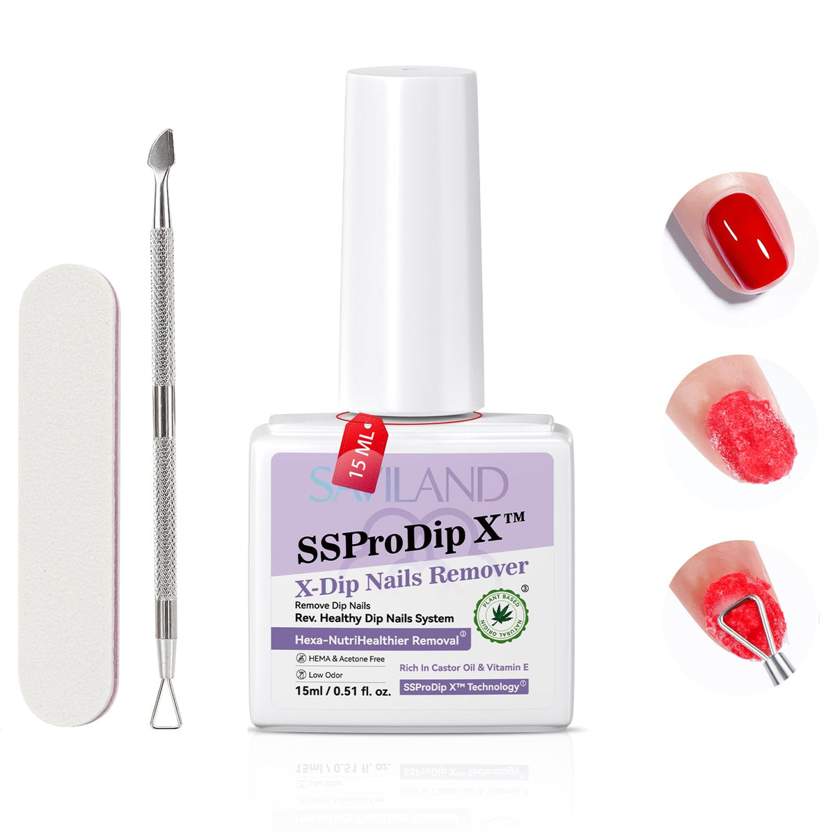 SAVILAND front packaging showing kit contents and benefits