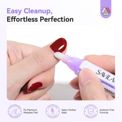 SAVILAND nine replacement tips arranged, illustrating long-lasting usability