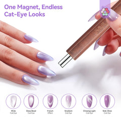 SAVILAND size comparison beside nail brush for portable, travel-friendly kit