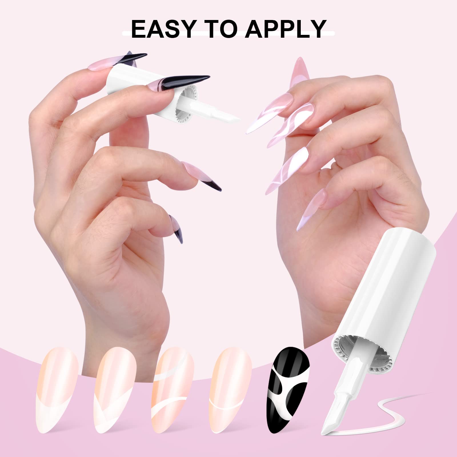 SAVILAND smile line before and after showing precise French tip benefit