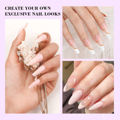 Saviland stamper in use creating a French tip for precise alignment on nails