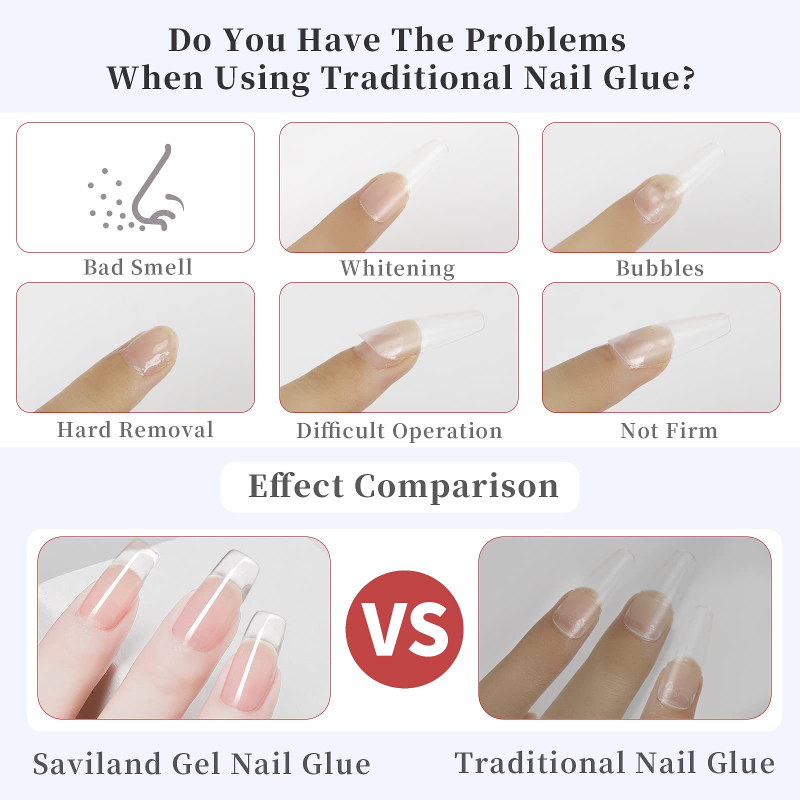 SAVILAND gel texture close-up highlighting smooth resin and easy curing