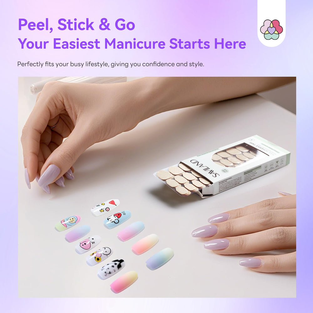 SAVILAND travel kit scene illustrating compact, mess-free nail touch-ups