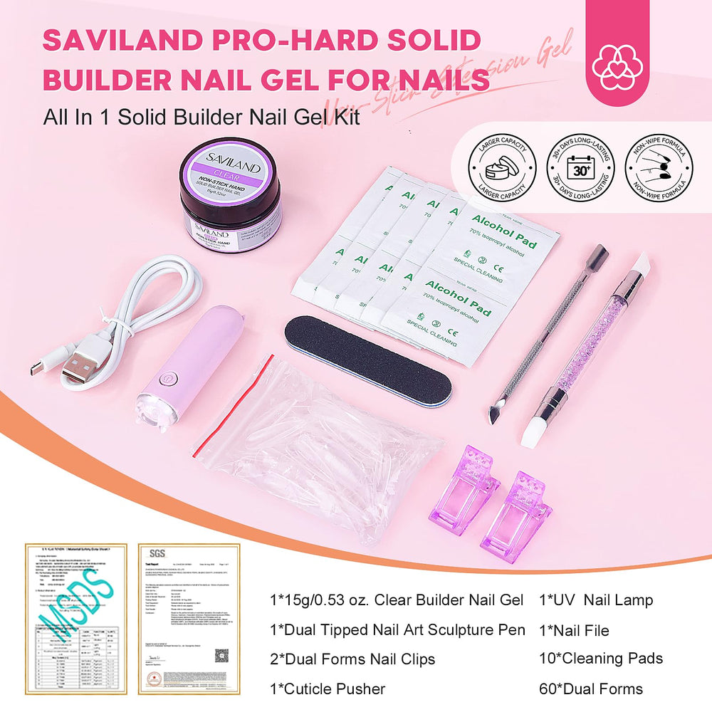 SAVILAND UV lamp curing a nail layer fast for consistent professional results