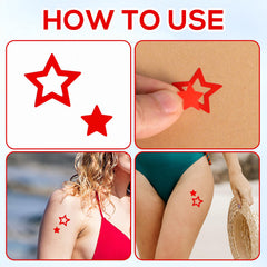 SAVITA detail of hollow and solid star shapes for versatile decorative tans
