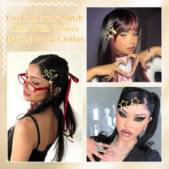 SAWINDA festival-style look with multiple clips showing playful layering