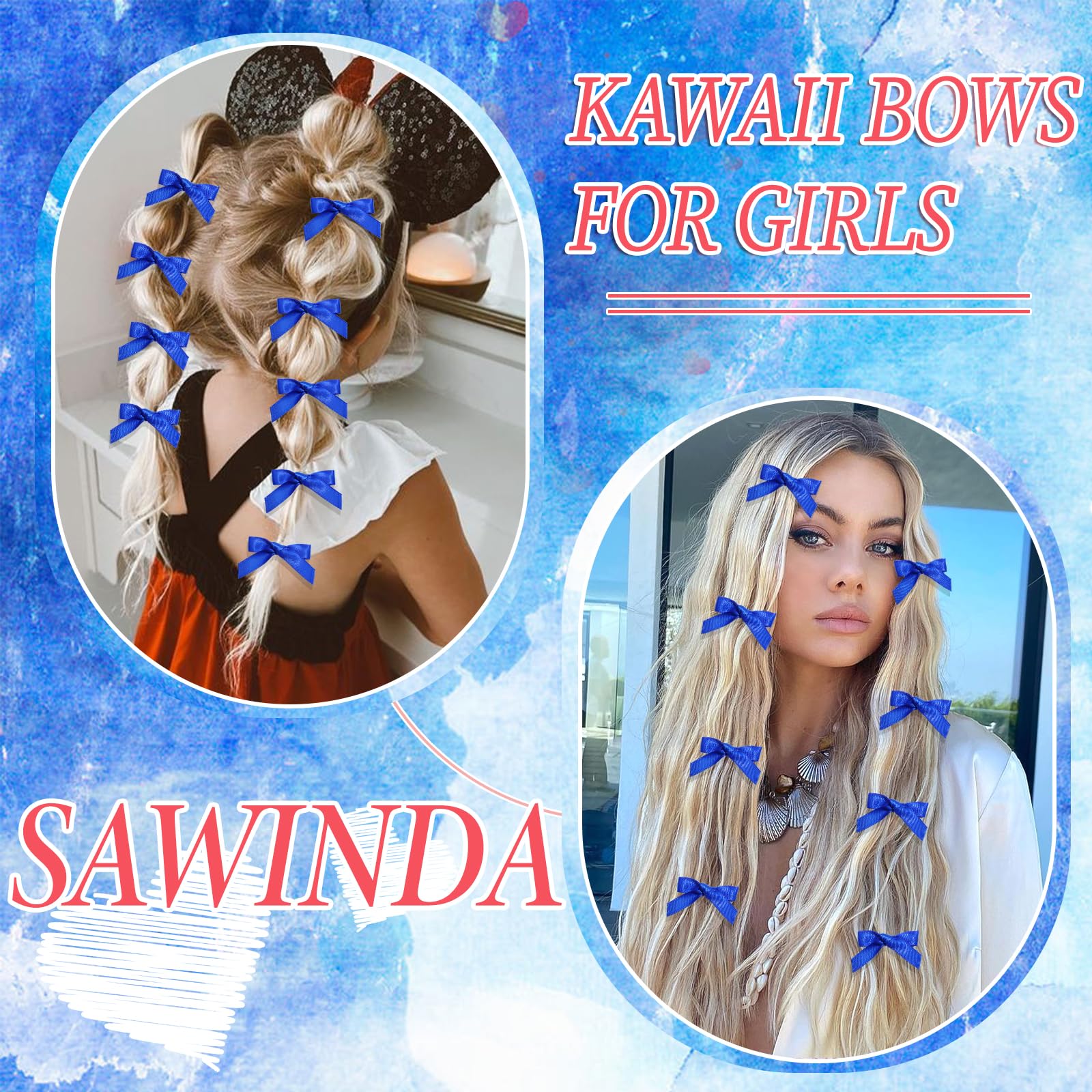 SAWINDA metal alligator clip detail, firm grip without hair damage