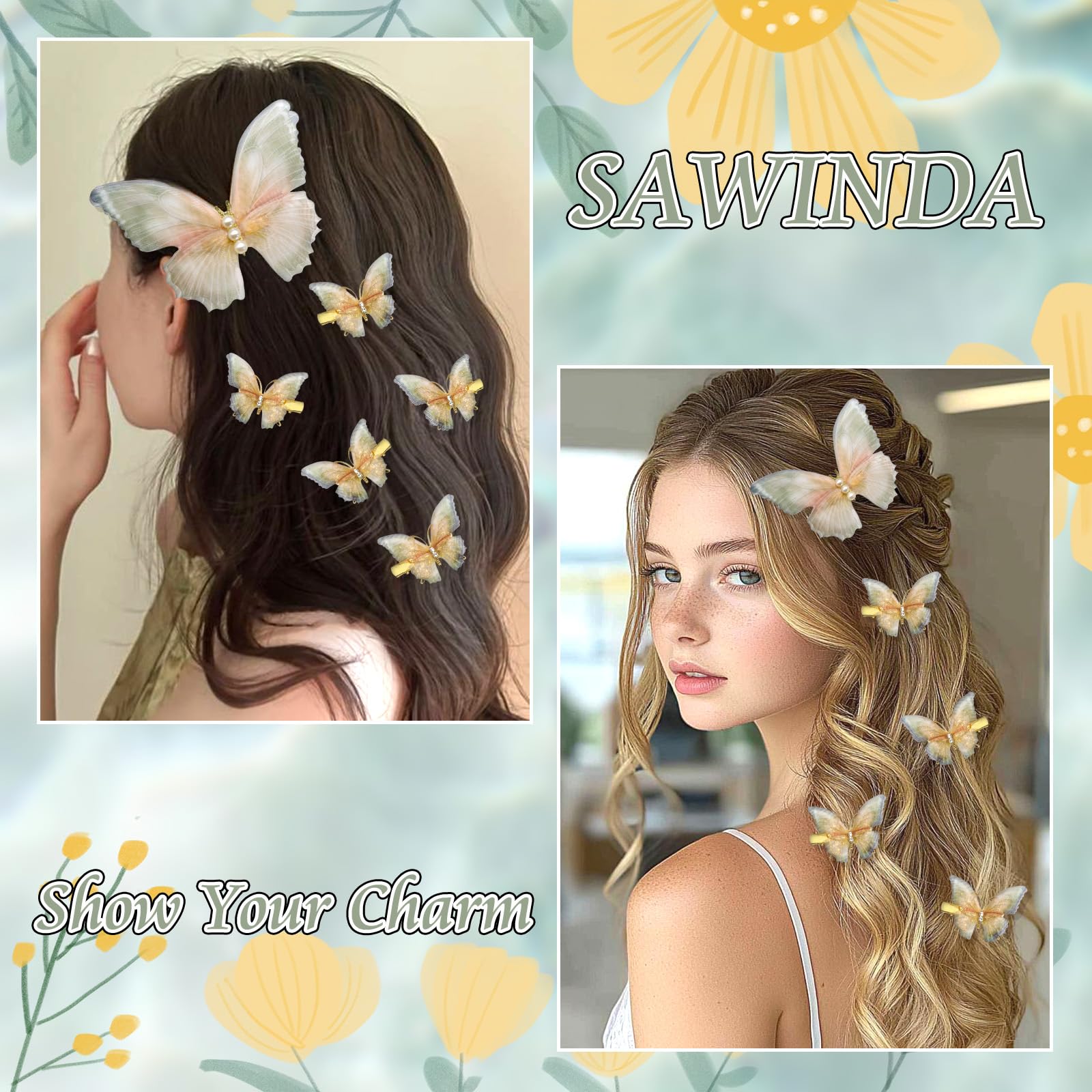 SAWINDA clips held in hand to show scale and lightweight convenience